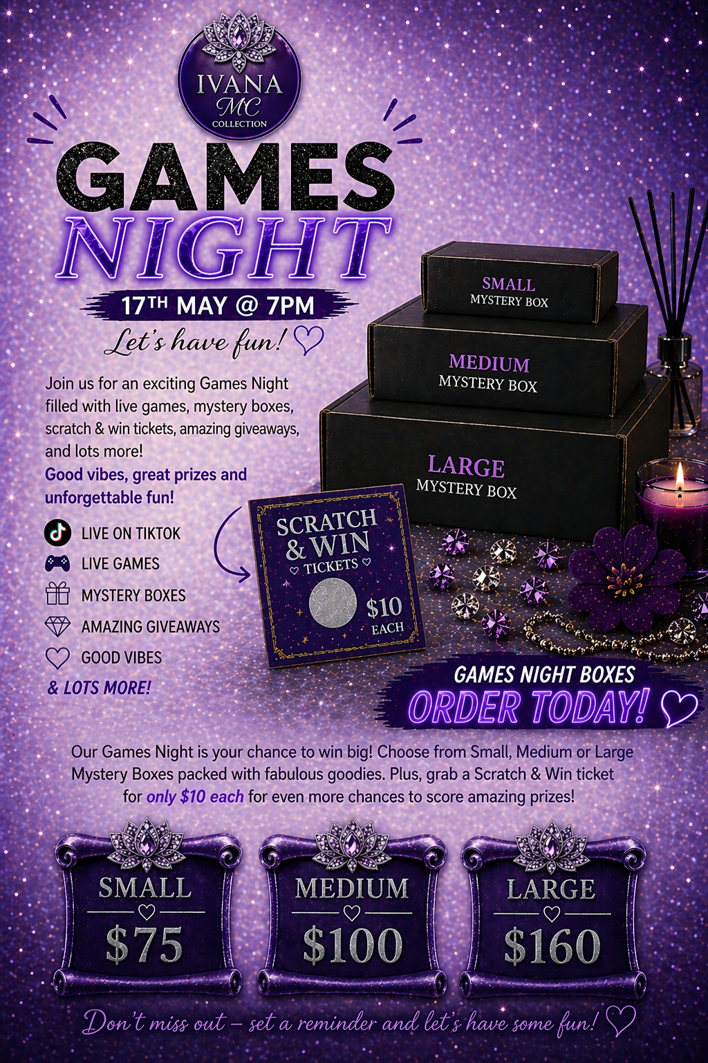 Games Night Boxes