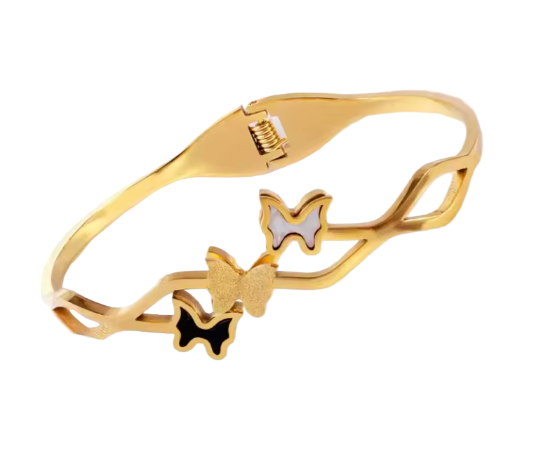 Triple Butterfly Bangle